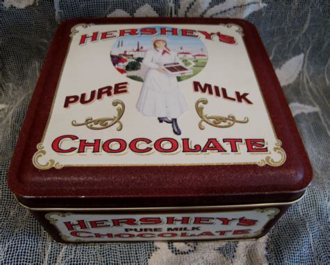 hershey milk chocolate tins